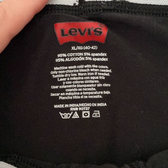 🌟Men’s: LEVI’S- Black Boxer Briefs: SZ XL (4 pack) NWOT - Picture 3 of 4